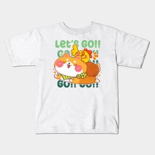 Cute Shiba Bread Kids T-Shirt